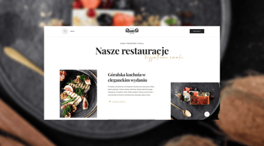 01 - Widok strony internetowej Hotelu Bania w Białce Tatrzańskiej - Nasze Restauracje