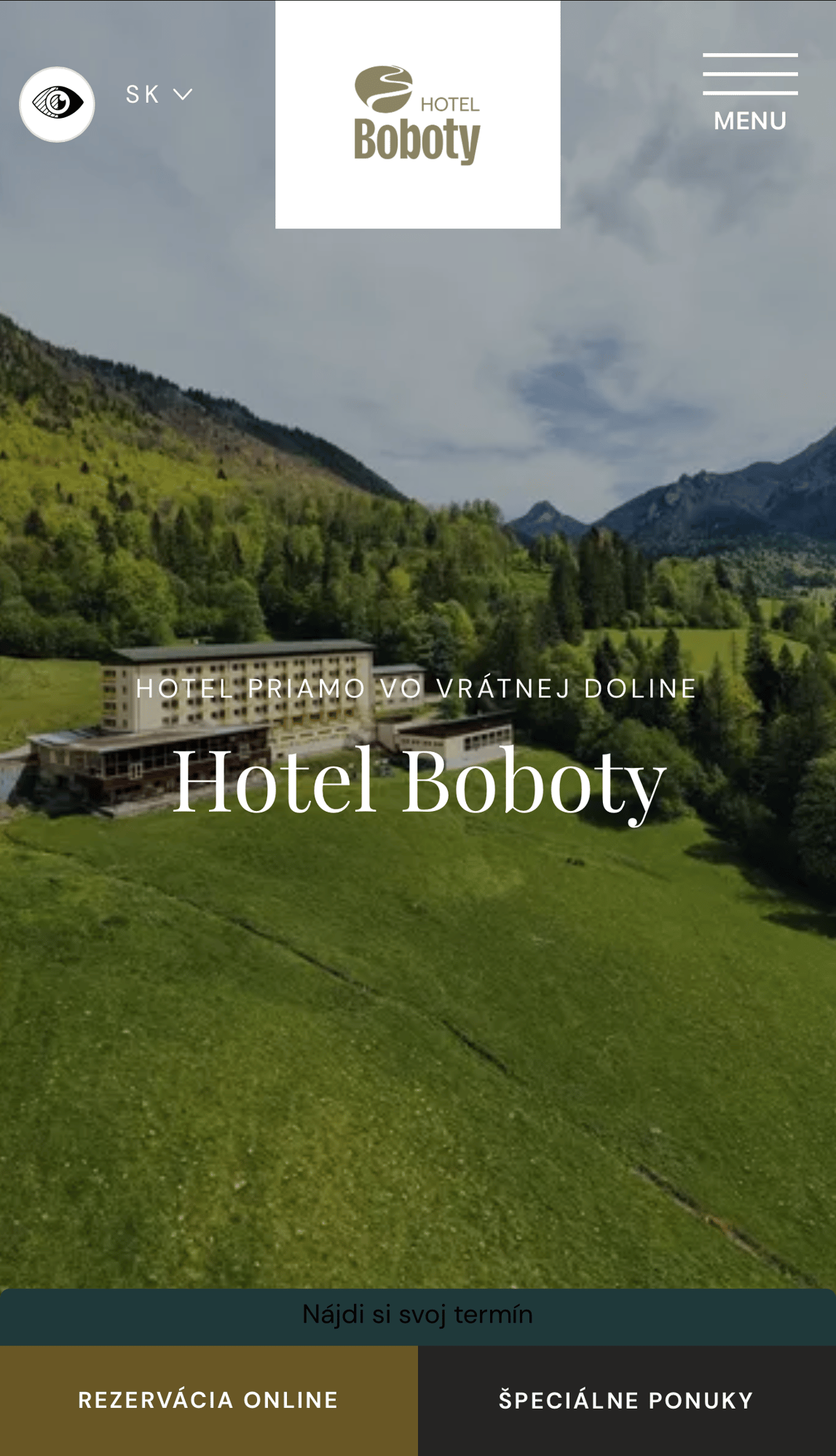 Homepage  Hotel Boboty