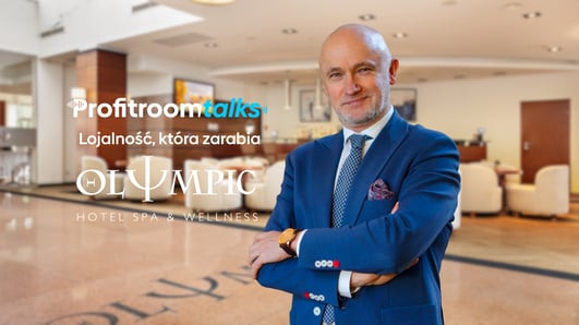 Marek Grzesiak, Dyrektor Generalny Hotelu Olympic, bohater wywiadu Profitroom Talks o strategii lojalności i nowoczesnych technologiach.