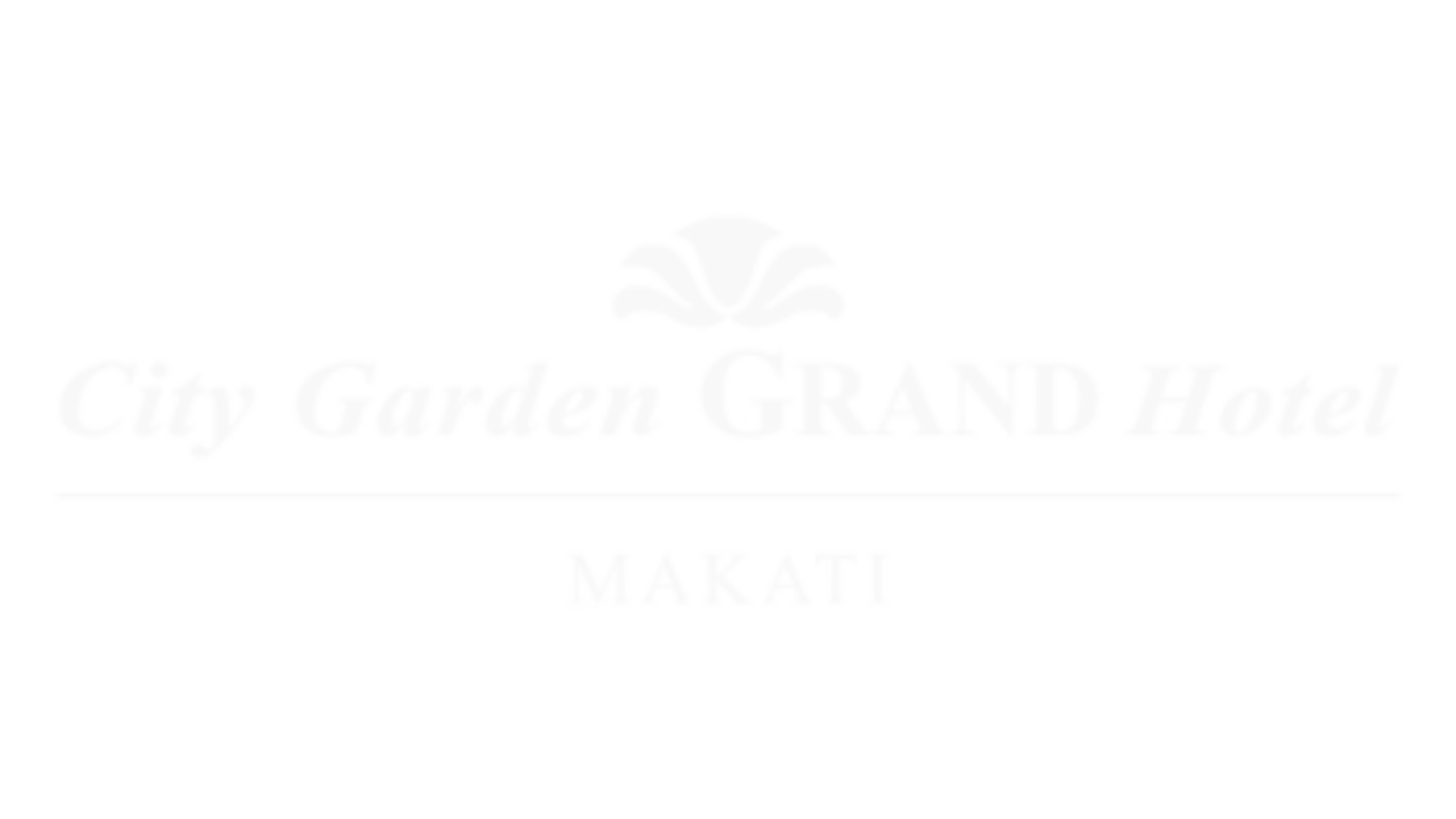 city garden logo white
